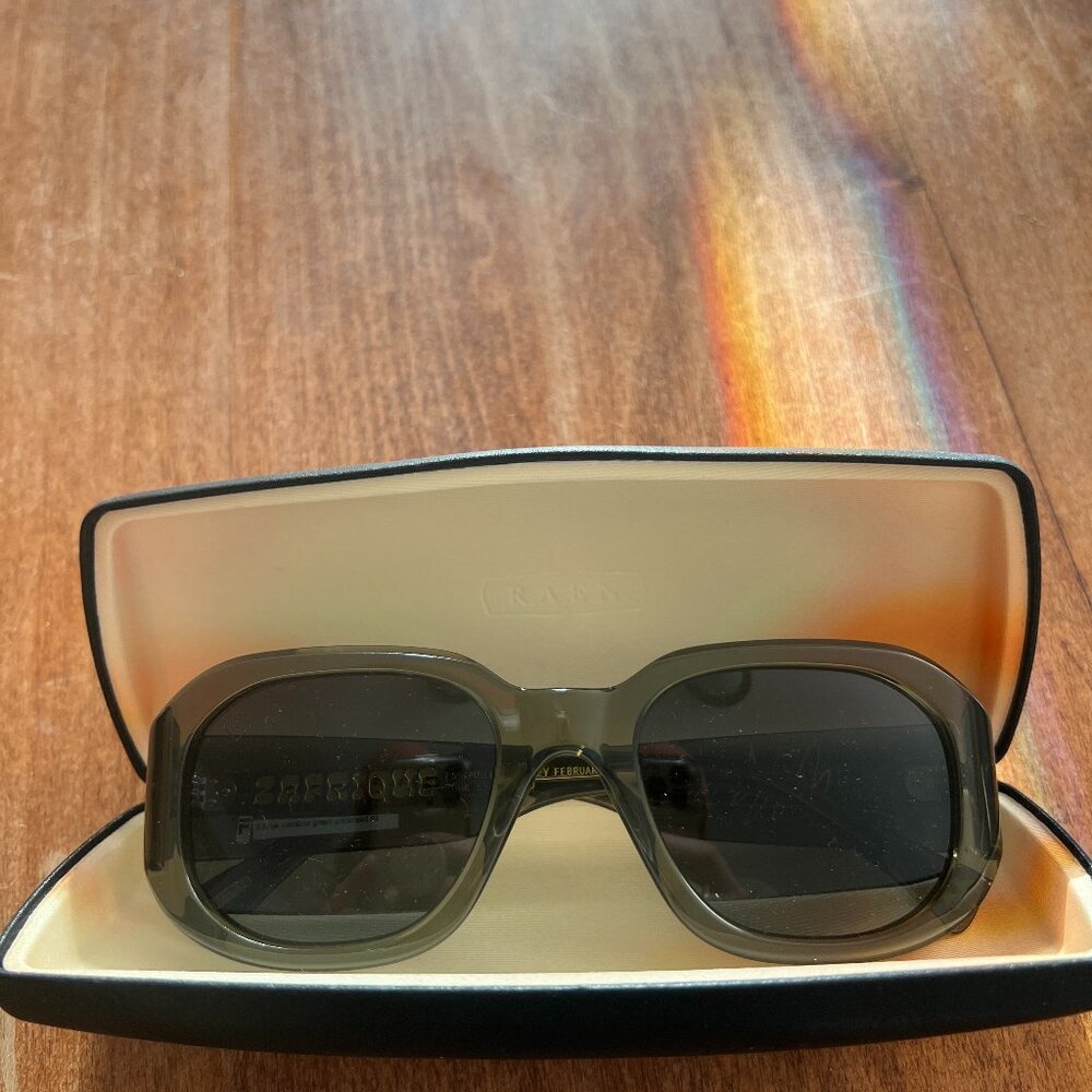 Raen Zafrique Ensemble Zouk Unisex Sunglasses Cambria Green Polarized